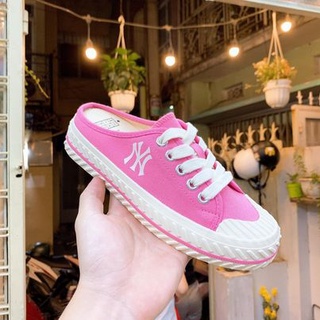 [ Chính Hãng ] - Giày MLB PLayBall Origin Mule Hồng