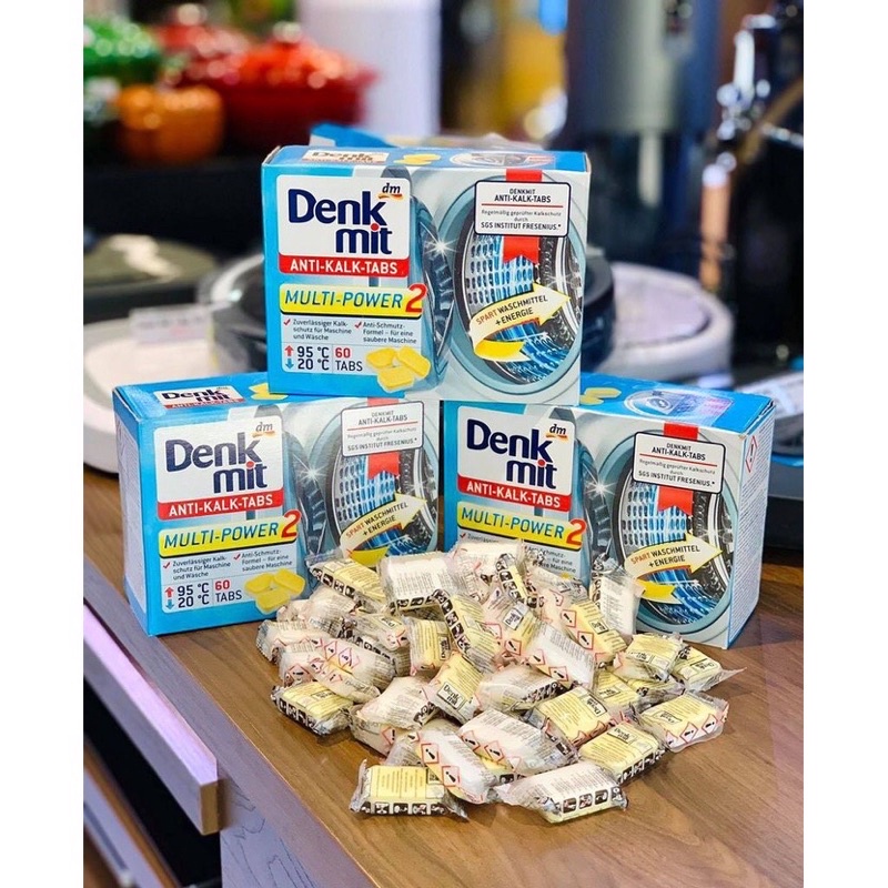 TẨY LỒNG MÁY GIẶT DENKMIT ĐỨC chính hãng 1 viên lẻ