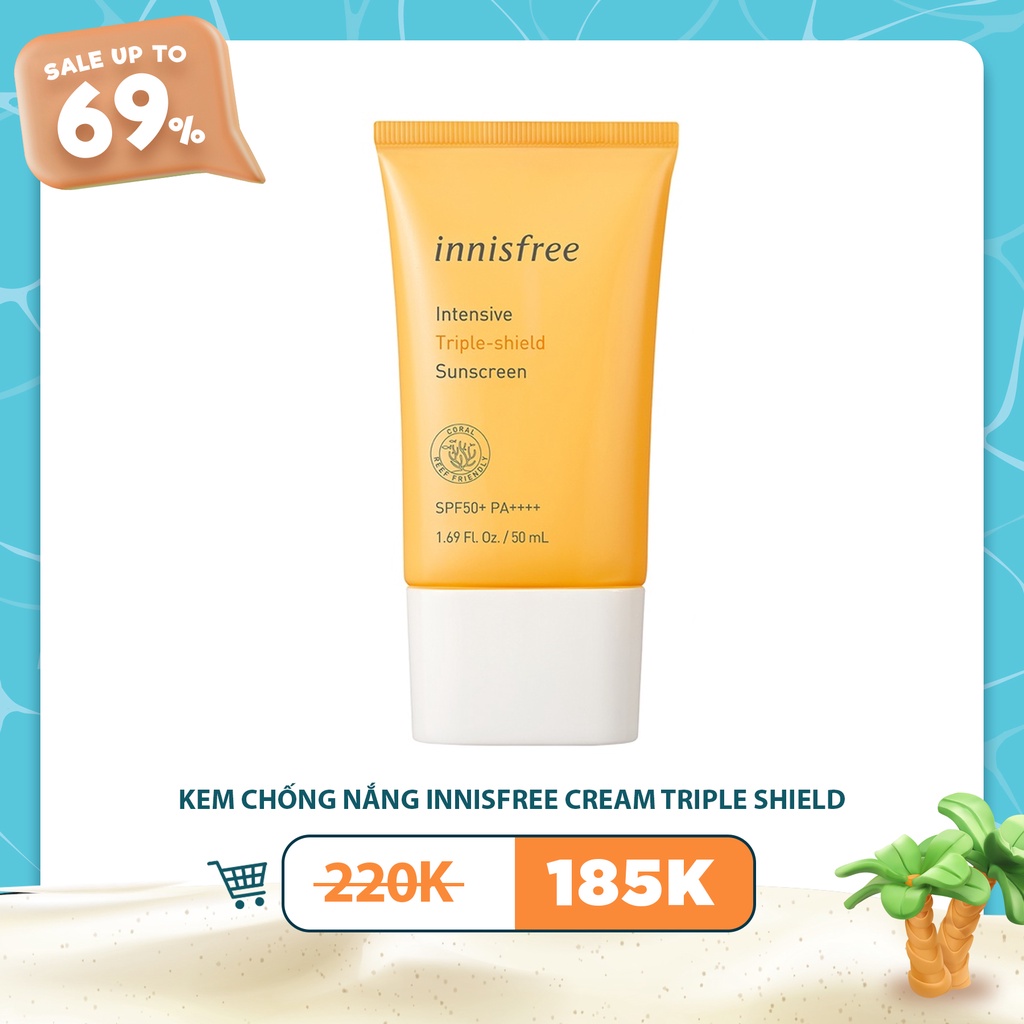 KEM CHỐNG NẮNG INNISFREE CREAM TRIPLE SHIELD