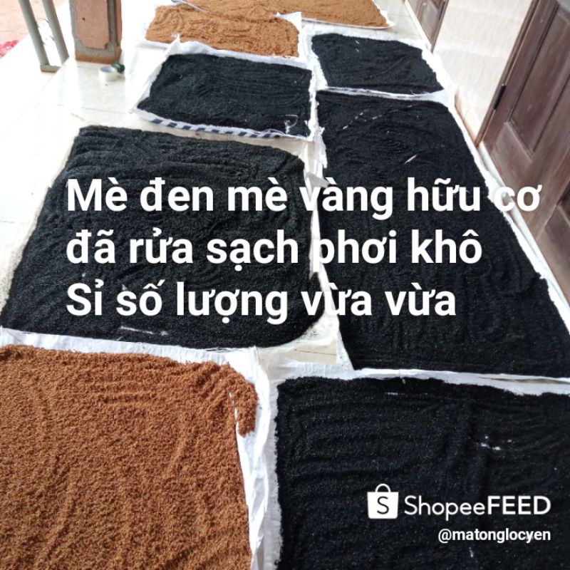 500g Hạt Mè đen Sạch Thuần chủng Sạch tự nhiên ( Hạt Vừng đen) rang củi thơm ngon