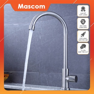 Vòi rửa chén bát nóng lạnh Inox 304 - MAS gắn chậu cần cứng