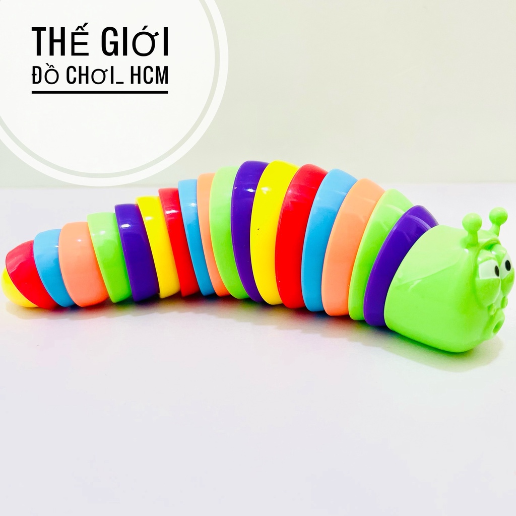 [HOT] Đồ Chơi Sâu Tiktok Con Sâu Vui Nhộn Nhiều Màu Ngộ Nghĩnh Xoay 360 Đồ Chơi Hot Tiktok Xả Stress