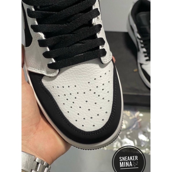 Giày jordan trắng đen cao cổ 11  ❤️   thể thao nam nữ sneaker jd1 tặng kèm dây full box