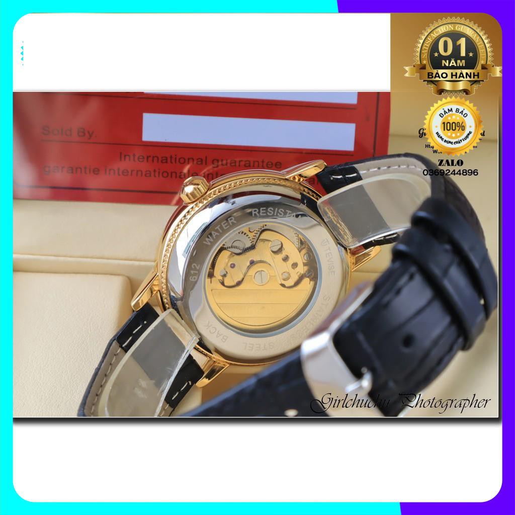 Đồng hồ cơ nam Tevise cơ lộ máy máy tự tích cót khi đeo nên dùng rất tiện lợi, không cần dùng pin [ Đồng Hồ Cơ ] | BigBuy360 - bigbuy360.vn