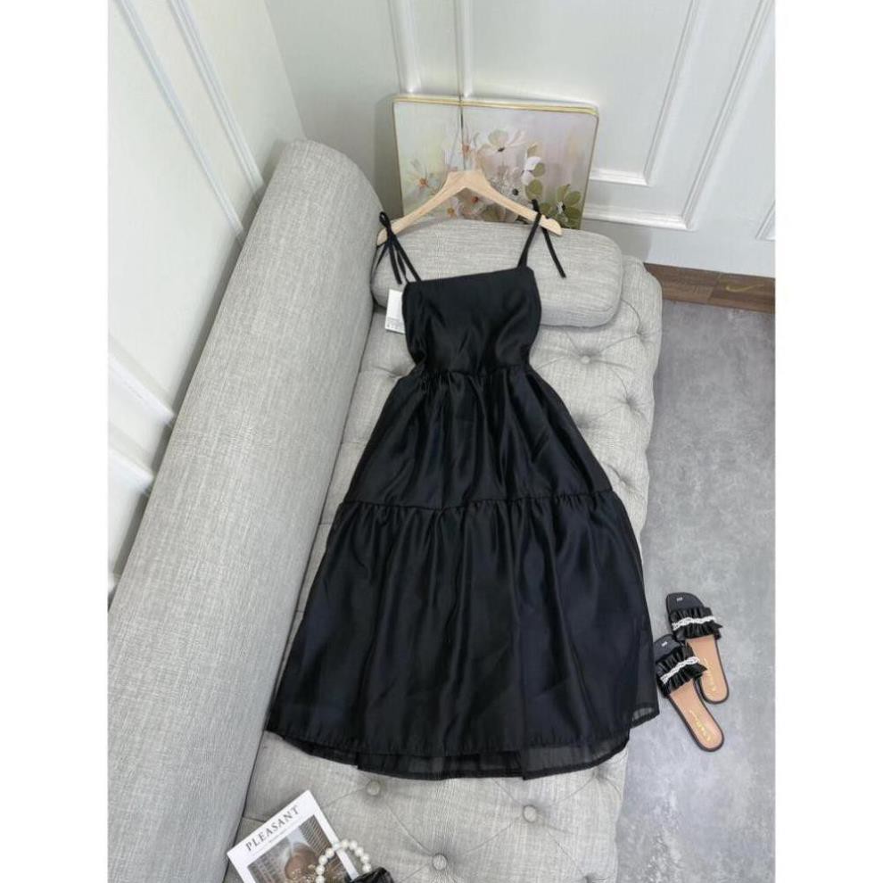 Váy Nữ , Đầm Maxi Hai Dây Chât Đũi Tơ Hai Lớp Siêu Xinh | BigBuy360 - bigbuy360.vn