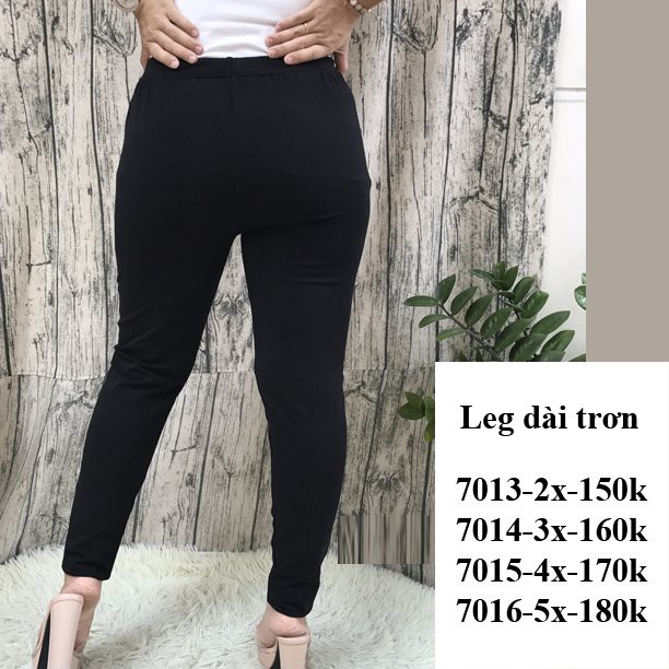 Quần leg BIG SIZE kiểu quần legging trơn có túi trước thun cotton co giãn 7013,7014,7015,7016 | BigBuy360 - bigbuy360.vn