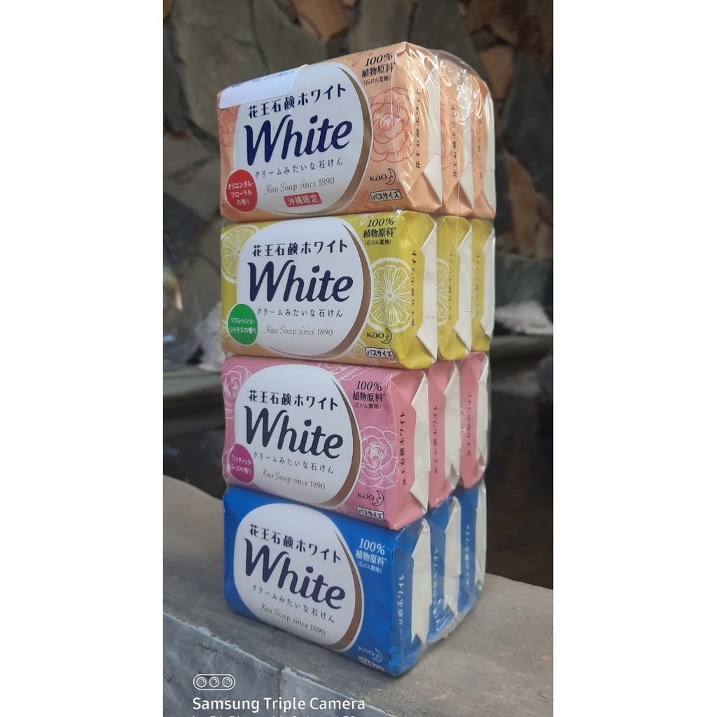 Xà phòng kem Kao White Nhật lốc 12 bánh 130g | BigBuy360 - bigbuy360.vn