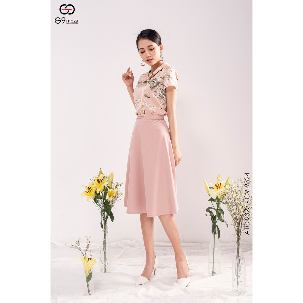 chân váy xòe 9324, G9moza  chất liệu Thô Hàn tạo nên phong cách Công sở, dạo phố, du lịch Trẻ trung ngọt ngào nữ tính | BigBuy360 - bigbuy360.vn