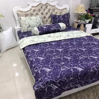 Bộ Drap Thun THÁI LAN 3D mát lạnh 4 món