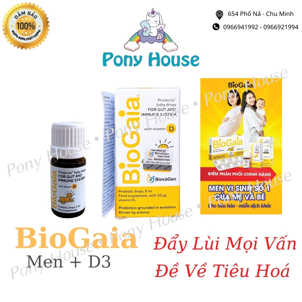 Men Vi Sinh Biogaia Protectis Drops 5ml - Men Kết Hợp D3 - Hộp 10 Viên Nhai Cho Bé Từ Sơ Sinh Date 2023(Chính Hãng)