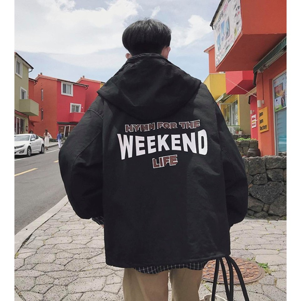 Áo khoác dù weekend phong cách unisex - kèm ảnh thật(gin store)