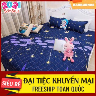 Sét 4 món ga phủ chăn trần bông lồng ruột mẫu sao star