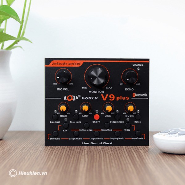 Sound Card V9 ⚡FREESHIP⚡ Livestream , Thu Âm , Karaoke . Hỗ Trợ Giọng Hát Cực Tốt . Bảo Hành 12 Tháng