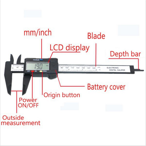 Thước đo kĩ thuật số 100mm 4inch