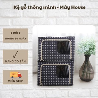 Hộp vải đựng đồ khung thép kiểu Nhật ⚡ TIỆN LỢI ⚡ Túi vải đựng quần áo chống thấm nước