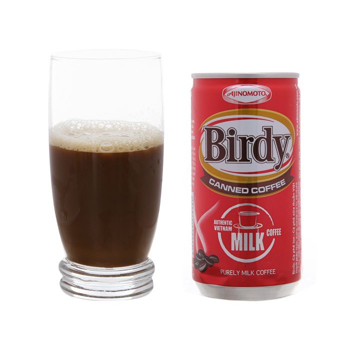 Cà phê sữa Birdy lon 170ml/ Cà phê sữa Highland Coffee lon 235ml/ Cà phê sữa Max Coffee lon 235ml