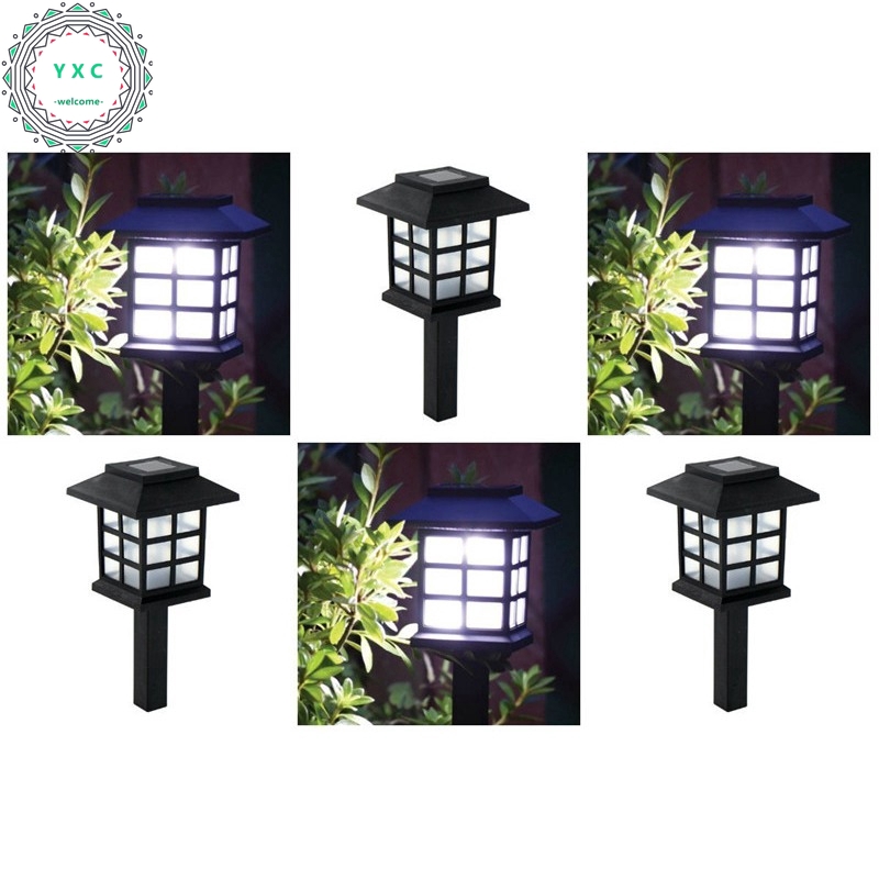 Set 2 đèn chiếu sáng năng lượng mặt trời cho hàng rào