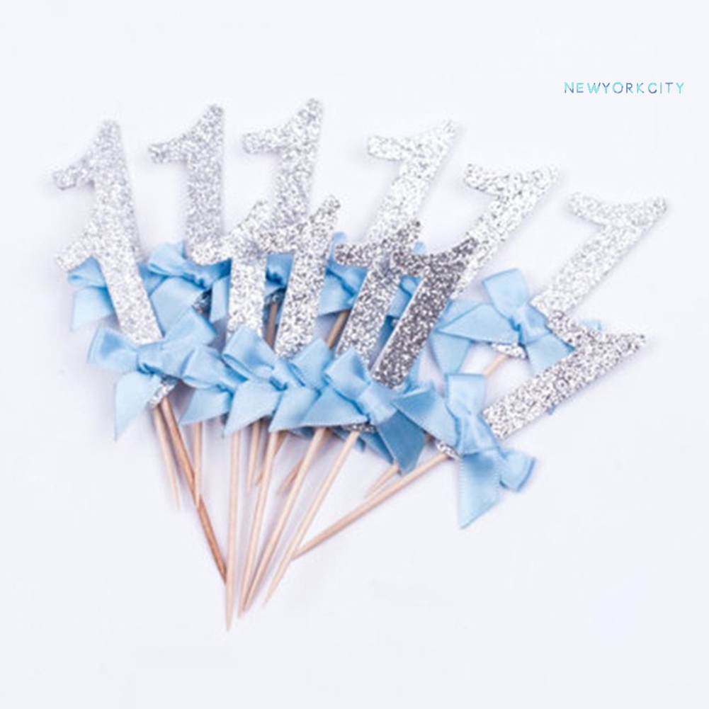 Set 10 Chữ Số 1 Gắn Trang Trí Bánh Kem Tiện Dụng