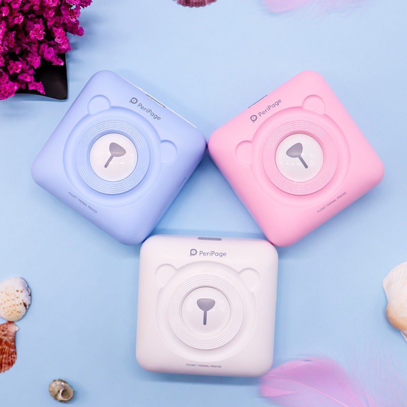 ❤ Dễ thương ❤ Máy in nhiệt mini bluetooth peripage A6s không dây bỏ túi ❤ di động ❤ in ảnh du lịch lấy ngay poooli L1,L2