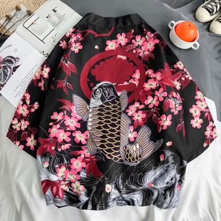 Áo Khoác Kimono Phong Cách Nhật Bản Thời Trang Cho Nam