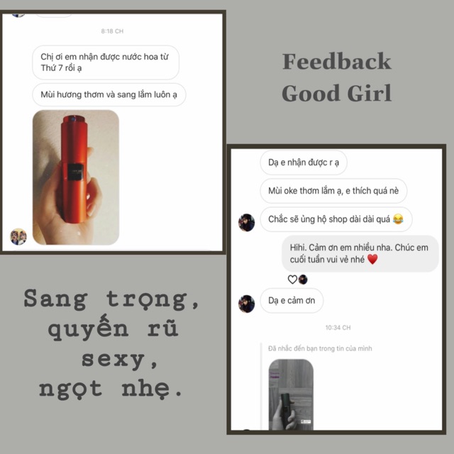 GOOD GIRL - Nước hoa mini 20ml