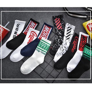 [ off white ] Mẫu tất Vớ Nam nữ cao cổ 2021 ❤️free ship
