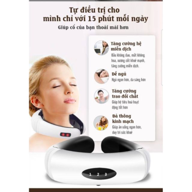 Máy Massage Cổ 3D Cảm Ứng Xung Điện Từ KL-5830