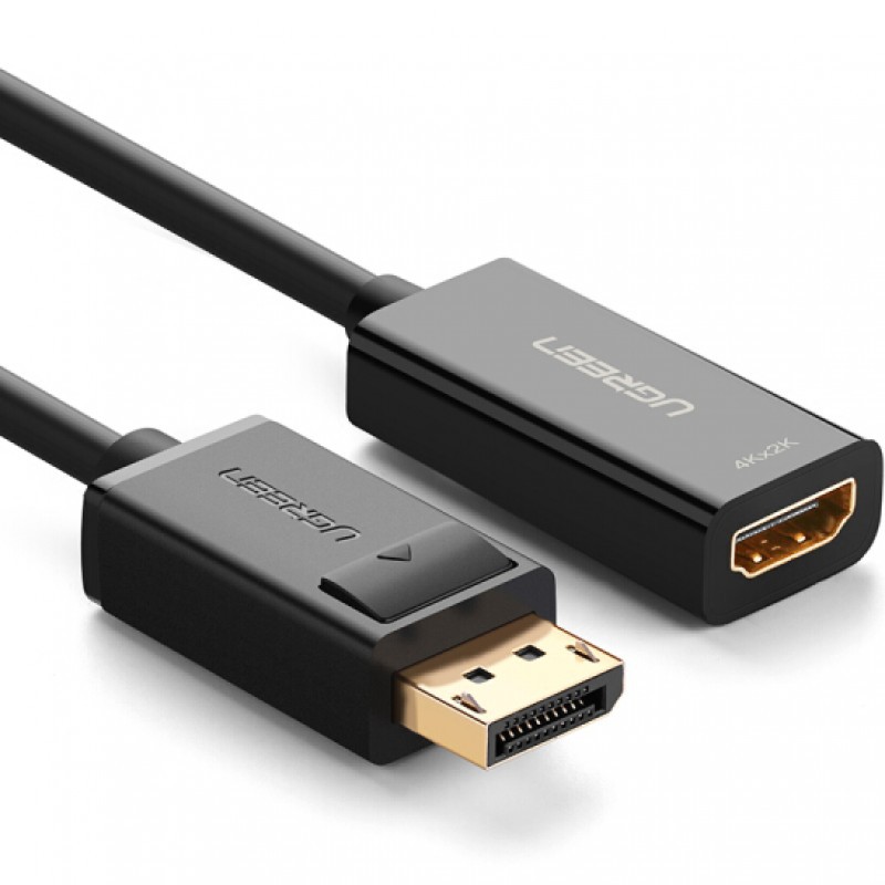 Cáp chuyển Displayport to HDMI (Female) Ugreen 40363 (Hỗ trợ 4K*2K)