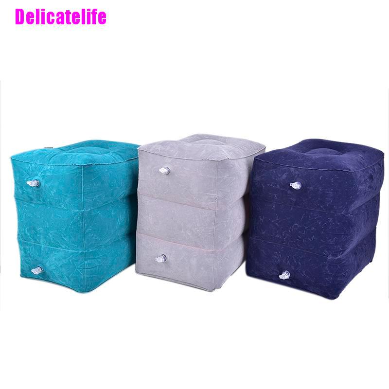 Đệm gác chân bơm hơi tiện lợi khi đi du lịch