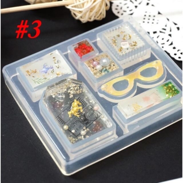 Khuôn silicone đúc resin mặt dây chuyền hoặc móc khóa