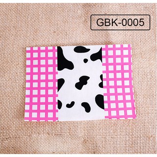 Bao bì kẹo sữa Nougat - Giấy bao kẹo sữa Màu Hồng sọc - 100tờ/xấp