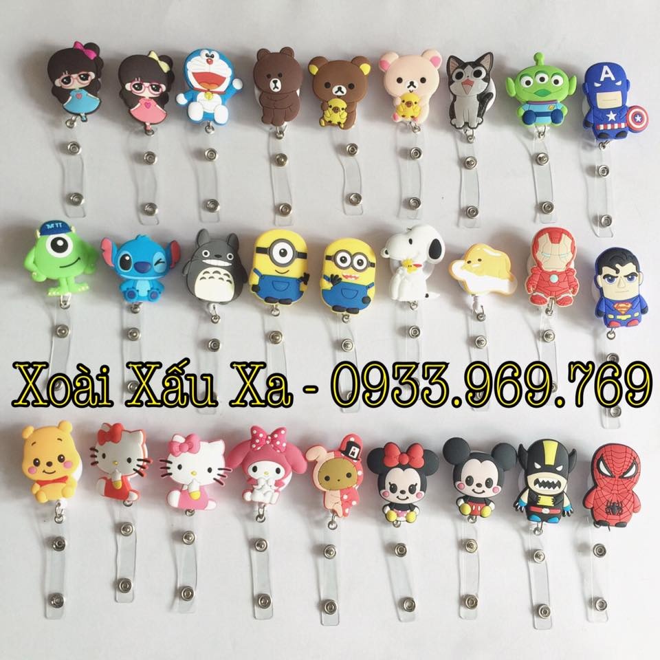 ĐỒ KẸP THẺ KÉO YOYO HOẠT HÌNH