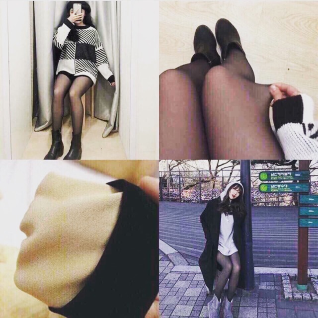 Quần tất 3D đánh lừa thị giác 🌸