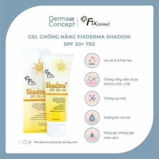 [Chính hãng]Kem chống nắng Fixderma Shadow SPF50+ 75g