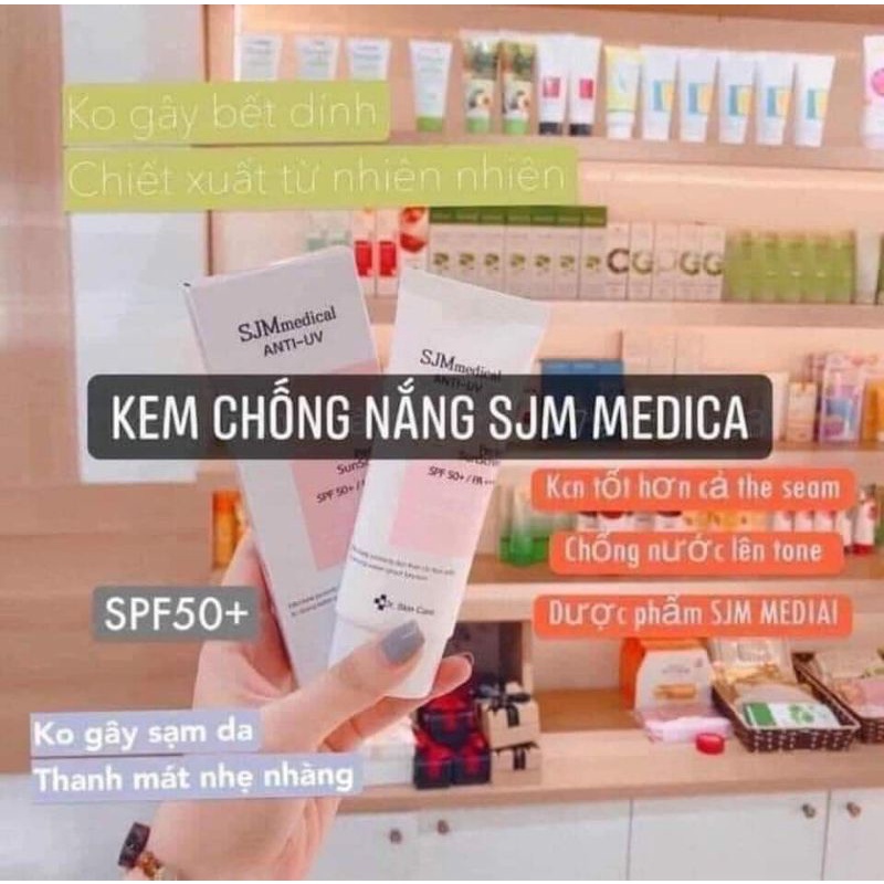 KEM CHỐNG NẮNG NÂNG TONE SJM- HÀN QUỐC
