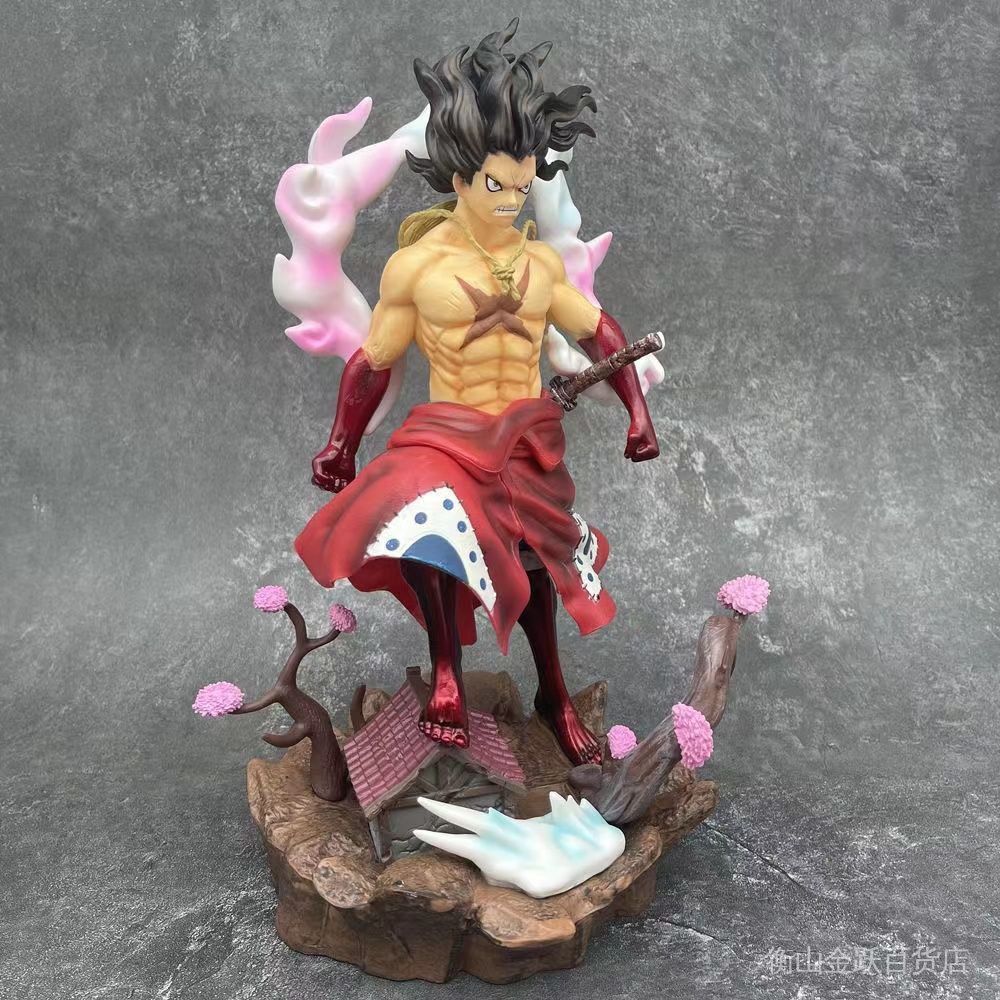 Tượng Mô Hình Nhân Vật Luffy Wano Country one piece Phong Cách Mới