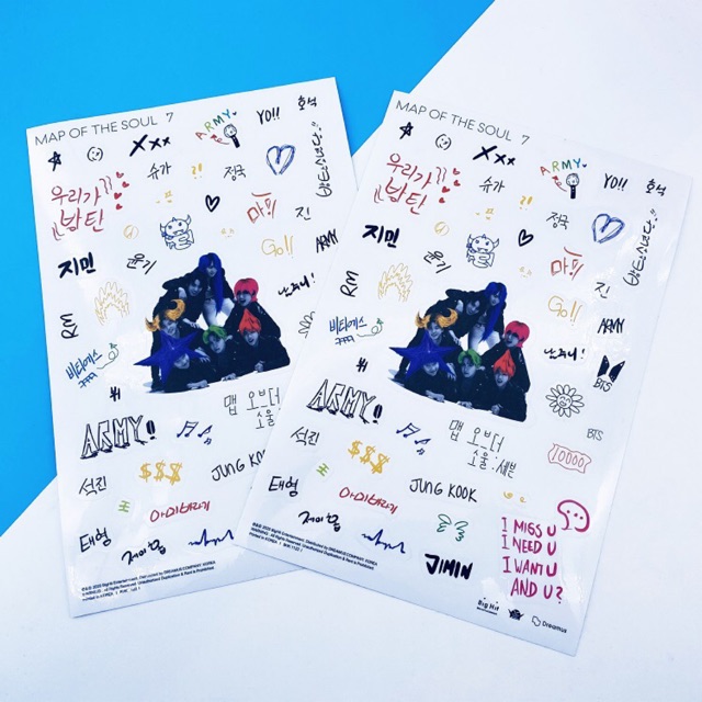 Sticker BTS ảnh Album MOTS 7