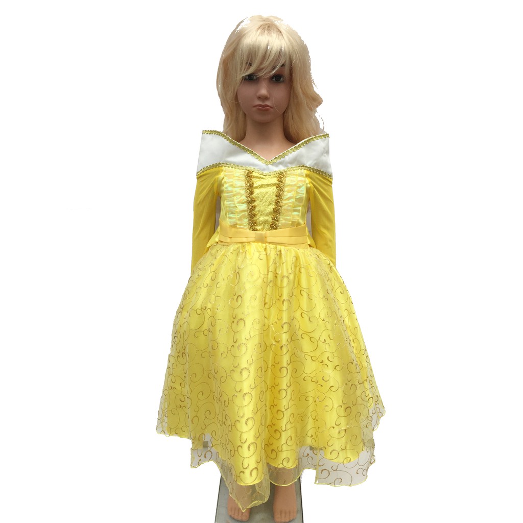 Bộ váy Belle Người đẹp và quái vật cho bé 3-6 tuổi hóa trang trung thu, Halloween