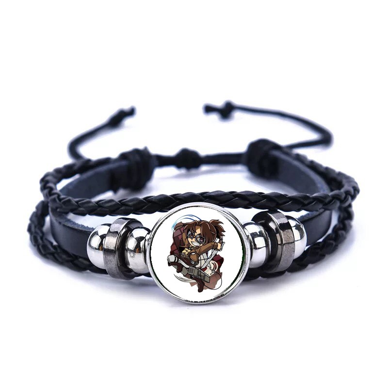 (30) Vòng tay in hình ATTACK ON TITAN Đại Chiến Titan M1 trang sức quà tặng anime chibi