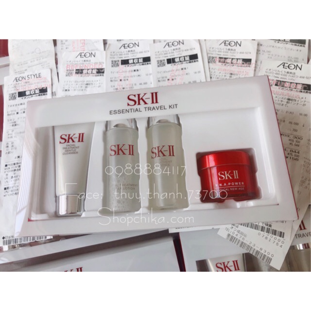 SKII SET MINI 4 món SKII - HÀNG CHUẨN AUTH, BẢO HÀNH TỪNG LỌ