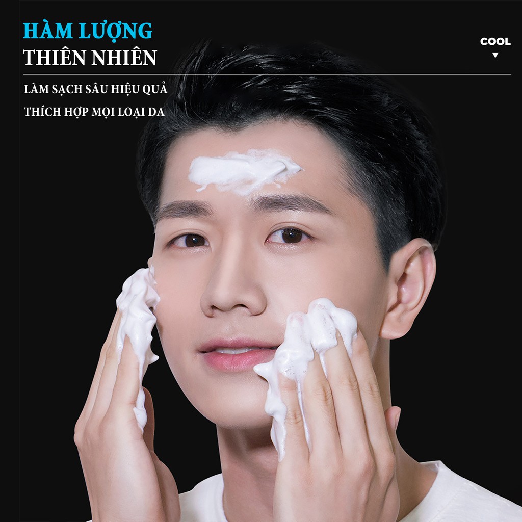 Sữa Rửa Mặt Tạo Bọt Cho Nam Iceman BLUEMAN, Ngừa Mụn & Làm Sáng Da ZL56 | BigBuy360 - bigbuy360.vn