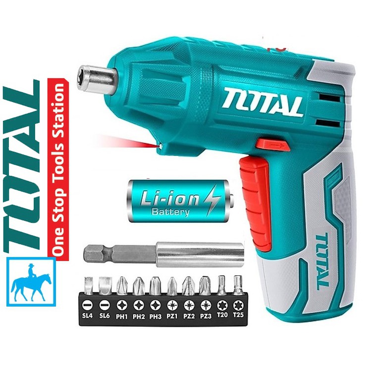 Máy Bắt Vít Siết Vít Cầm Tay Dùng Pin Sạc 4V TOTAL TSDLI0401