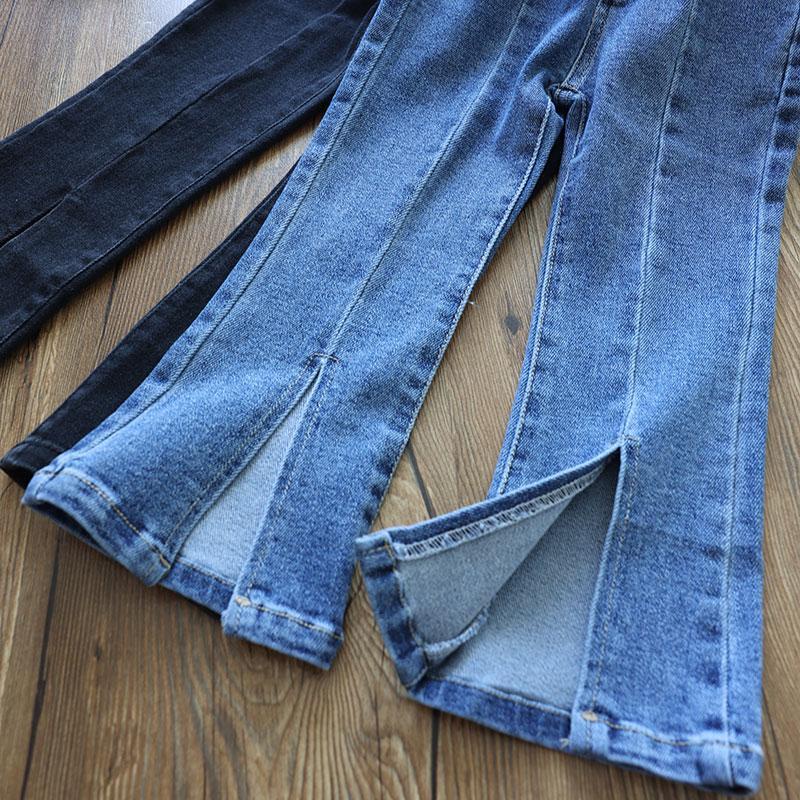 Quần jean ống rộng thời trang mùa thu 2022 dành cho bé gái