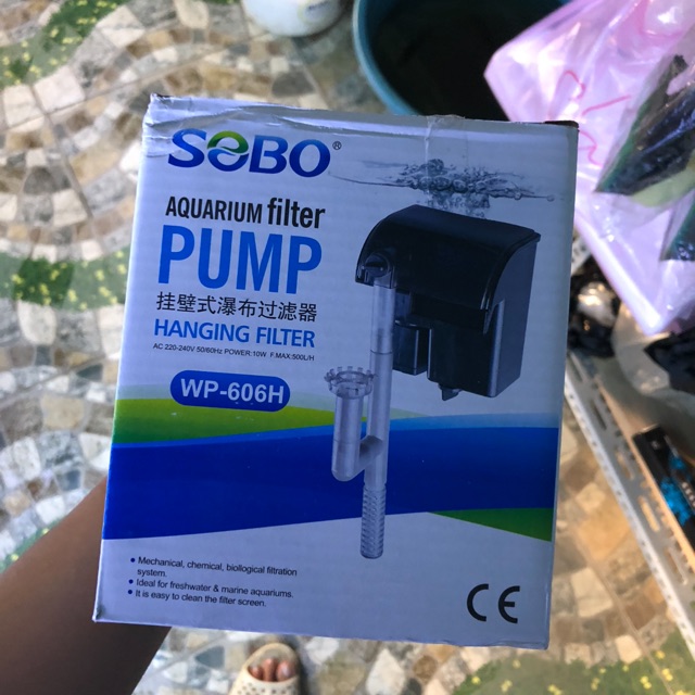 Lọc thác sobo 606H, lọc thác hồ thuỷ sinh , lọc hồ thuỷ sinh mini