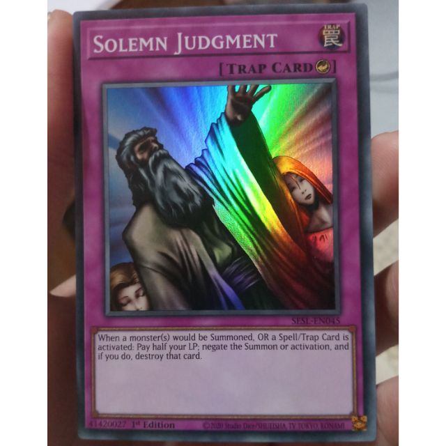 Thẻ bài Yugioh - Solemn Judgment