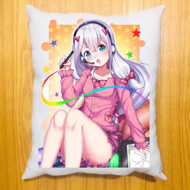 Gối ôm anime sagiri dài 40x50cm