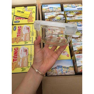 Combo 12 hộp thuỷ tinh chịu nhiệt lock & lock cao cấp 380ml