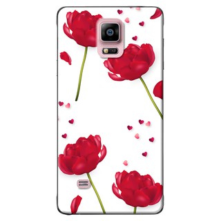 Ốp lưng Samsung Galaxy Note 4, Note 5, Note 7, Note 8, Note 9 in hình Hoa đỏ trắng