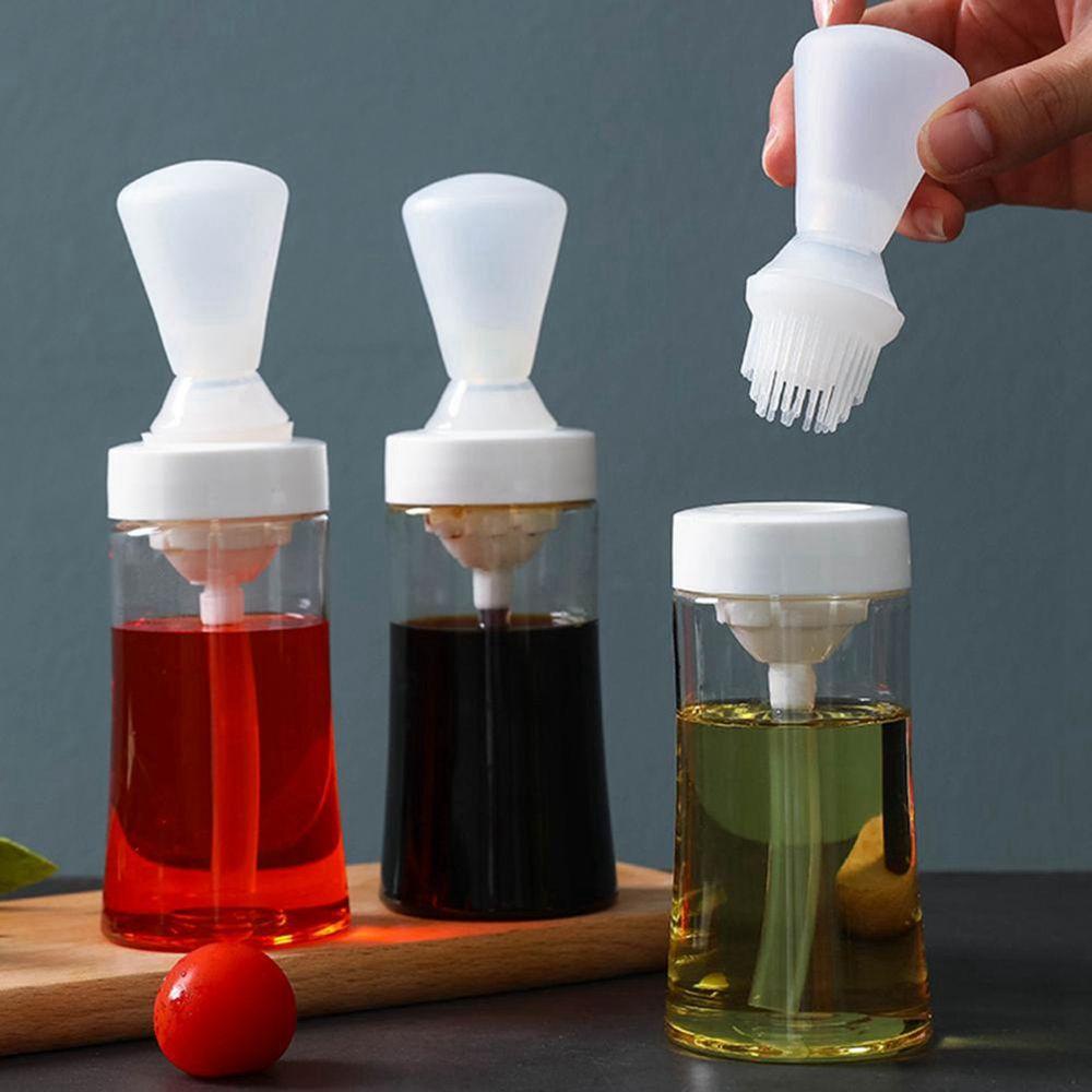 Bình Đựng Dầu Có Cọ Quét Bằng Silicone Chịu Nhiệt Tiện Dụng Cho Nhà Bếp
