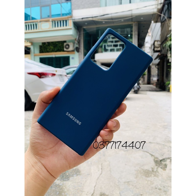 Samsung Note 20 Ultra_Ốp lưng Silicone Case màu chống bám bẩn, dễ lau chùi lót nỉ êm ái